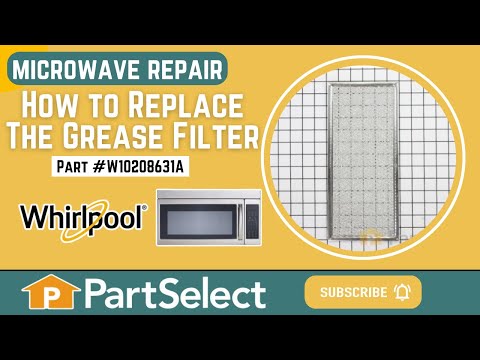 Whirlpool Microwave Repair - How to Replace the Grease Filter (Whirlpool Part #W10208631A)