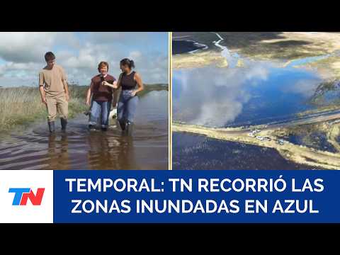 TEMPORAL EN AZUL Y OLAVARRÍA I Calles inundadas y caminos cerrados: el testimonio de los vecinos