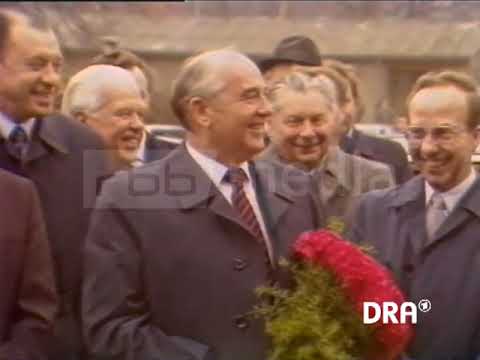 Michail Gorbatschow in Berlin-Rahnsdorf, 1986