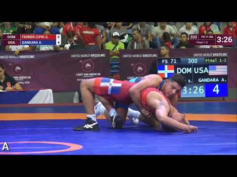 GOLD FS - 71 kg: S. FERRER CIPRI (DOM) v. A. GANDARA (USA)