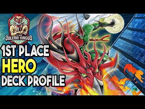 Yu-Gi-Oh! 1st Place HERO Deck Profile September 2024
