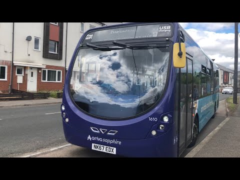 Arriva Durham County, Streetlite Sapphire 1610, NK67 EDX on Route 8 to Darlington