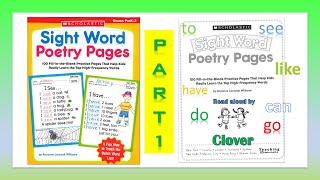 Sight Word Poetry Pages | Learn To Read I Beginner readers
