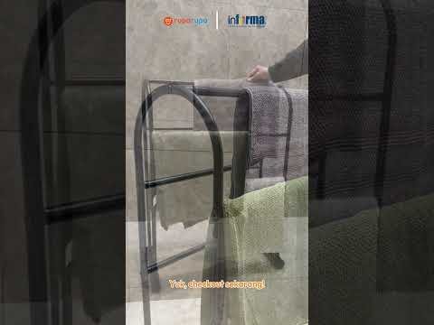 Gambar Informa Jemuran Handuk Indoor 60x29.5x81 cm - Hitam