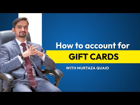 How to account for Gift Cards