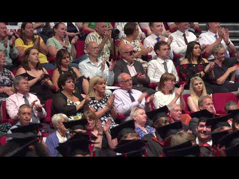 UCLan Graduation Ceremony: Thursday 19 July 2018 – Afternoon