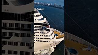 MSC PREZIOSA  cruzeiro de Natal navio Santos cruiseship @cruzeiros2025  #drone  saindo