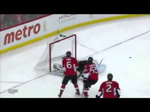 Valeri Nichushkin Knees Craig Anderson In The Head - November 3rd, 2013