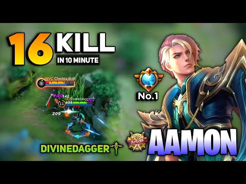 Aamon Fast Farm Rotation, 10 Minute Maks Lvl [ Top Global Aamon Best Build ] DivineDagger༒  - MLBB