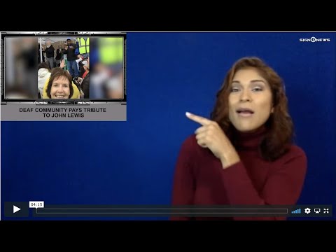 Deaf community pays tribute to John Lewis