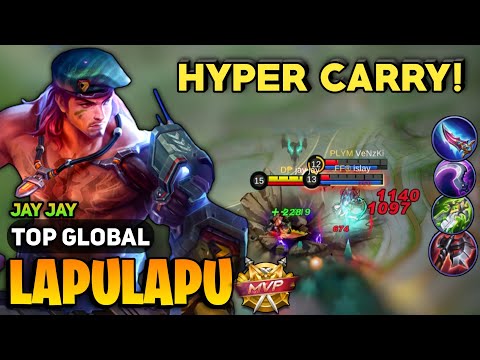 Jungle Lapu Lapu Best build 2022 [ Top Global Lapu Lapu Gameplay ] Jay Jay - Mobile Legends