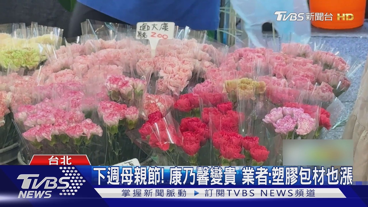 母親節花束荷包失血!康乃馨每束飆破百元 業者嘆:確實漲了