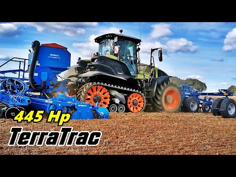 CLAAS Axion 960 (1.860 Nm) seeding with pure FPT 8,7L Power ! ! ! [TURN SOUND ON] - HD