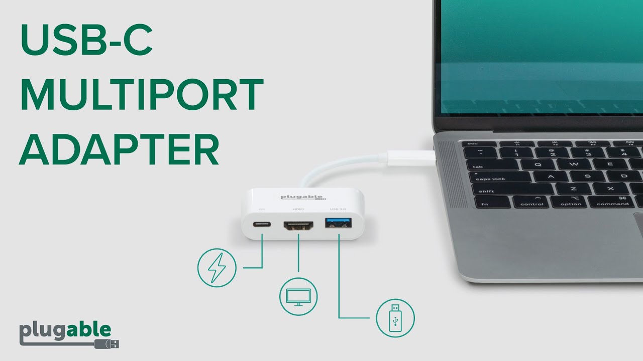 New Plugable USB-C Multiport Adapter: Featuring HDMI, USB 3.0, and USB-C Power Delivery