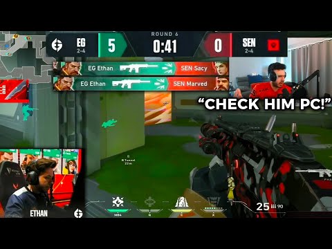 Tarik Reacts to EG Ethan: "CHECK HIM PC" Getting 3K vs SENTINELS...