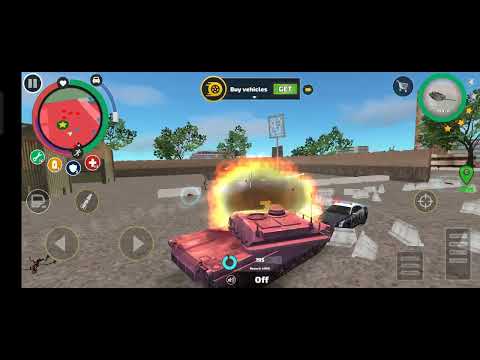 rope hero vice town | tank enter in military base | play with me | trending | #playstation#ropehero
