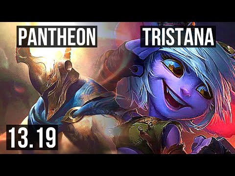 PANTHEON vs TRISTANA (MID) | 2.9M mastery, 800+ games, 11/3/10 | BR Grandmaster | 13.19