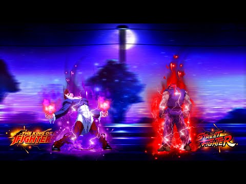 Orochi Iori VS Evil Ryu - Epic 1v1 MUGEN Battle [The King Of Fighters VS Street Fighter] [CvS Pot'S]