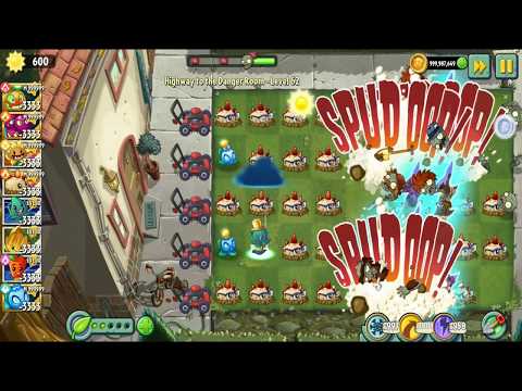 Primal Potato Mine Pvz2 || Power-up of Primal Potato Mine LEVEL 999999 || Plants vs Zombies 2
