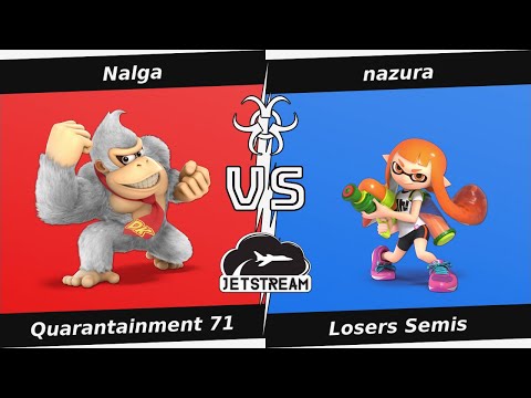 Quarantainment 71 Losers Semis - Nalga (Donkey Kong) Vs nazura (Inkling) - SSBU