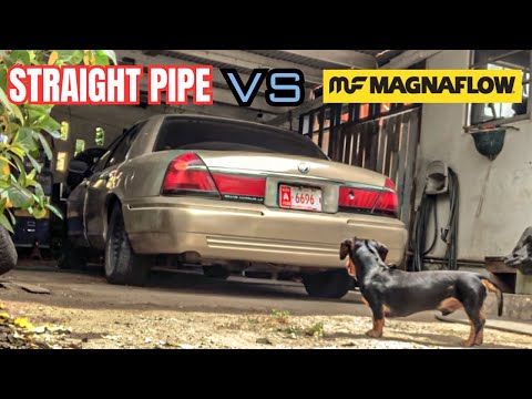 STRAIGHT PIPE VS MAGNAFLOW Mercury Grand Marquis