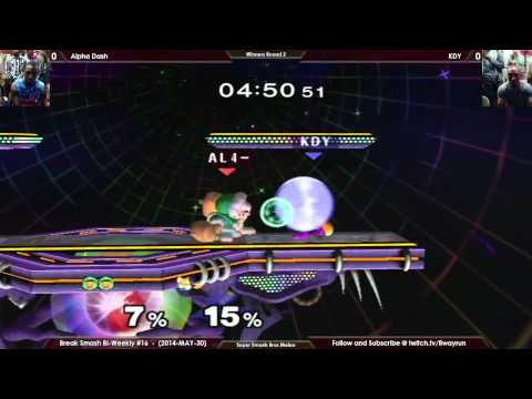 Break Smash #16   SSBM W2   KDY VS Alpha Dash