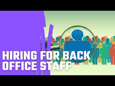 Hiring for Back Office Staff