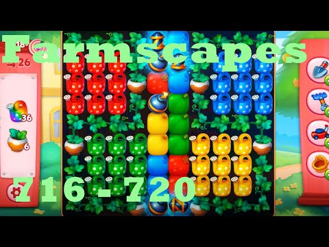 Farmscapes Level 716 - 720 HD Gameplay Walkthrough |  3 - match game | android | ios | pc | app