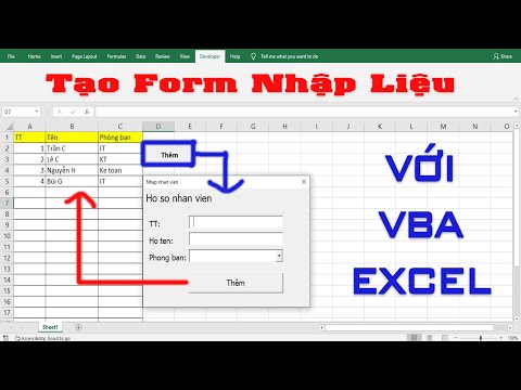 tao form nhap lieu voi vba excel