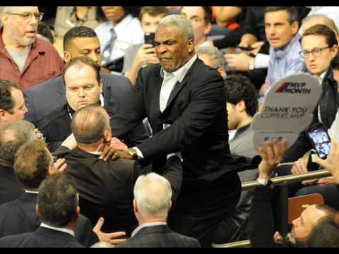 Charles Oakley banned for life by the New York Knicks owner James Dolan