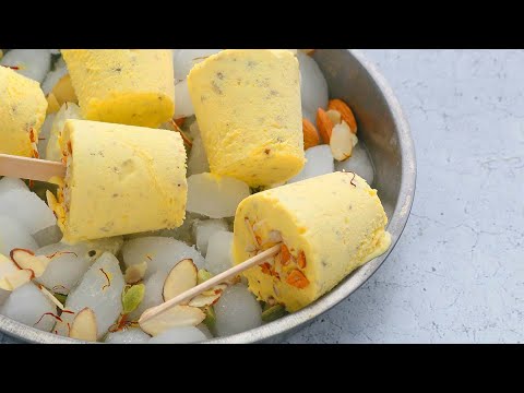 Almond Kulfi - Kesar Badam Kulfi