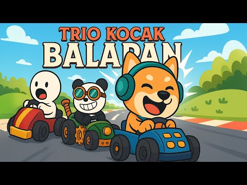 TRIO KOCAK BALAPAN MOBIL DAN SALING SERANG! - Make Way Indonesia