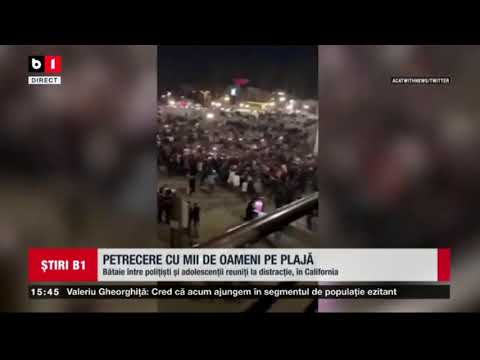 SUA, CALIFORNIA - PETRECERE CU MII DE OAMENI PE PLAJA_Stiri B1_24 mai 2021