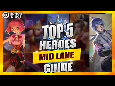 Top 5 Mid Lane Mages Guide | Push 100 Stars (HoK)