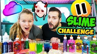 PAUSE SCHLEIM CHALLENGE! Nina nervt Kaan &amp; Kathi beim Slime machen! Wer macht den schöneren Glibber?