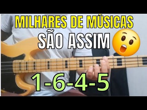 LEARN THE 1-6-4-5 TRICK ON THE BASS. Paulo de baixo