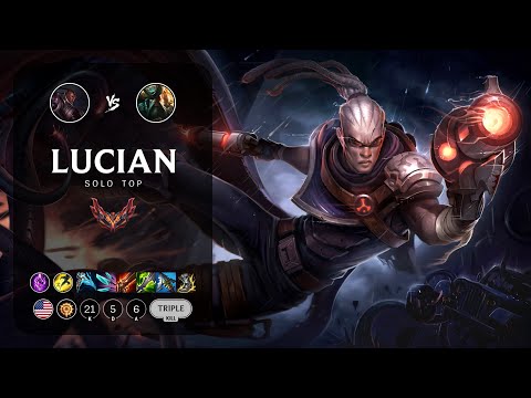 Lucian Top vs Gangplank - NA Grandmaster Patch 13.11