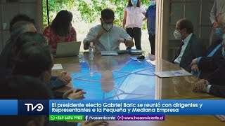 Presidente Electo, Gabriel Boric, se reunió con dirigentes de la Pequeña y Mediana Empresa