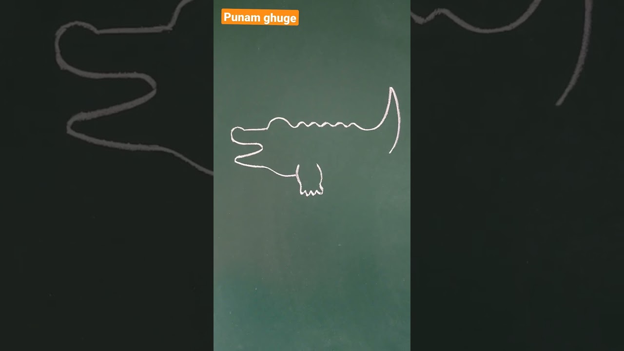 easy drawing#crocodile#viral#yts#shorts