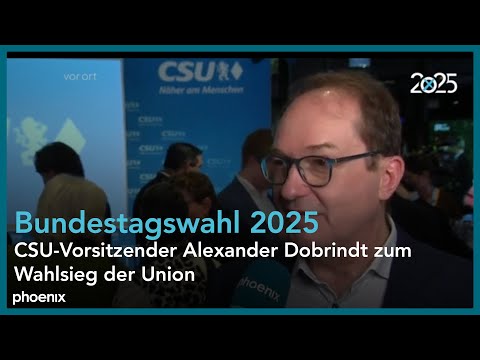Alexander Dobrindt (CSU) im Interview zu den Ergebnissen der Bundestagswahl | 23.02.25