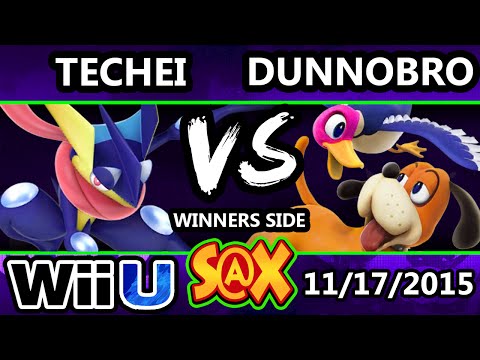 S@X 124 - Techei (Greninja) Vs. DunnoBro (Duck Hunt) SSB4 Tournament - Smash Wii U - Smash 4