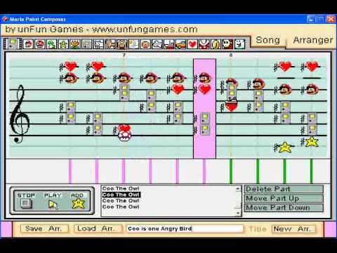 Mario Paint: Coo the Owl - Kirby's Dream Land 2