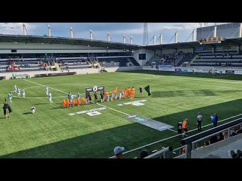Gefle IF - AFC Eskilstuna 2-0 spelarna kliver in på Gavlevallen i Superettan 08.07.2023