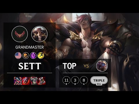 Sett Top vs Poppy - NA Grandmaster Patch 12.2
