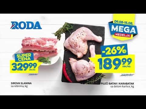 Roda | Mega nedelja 09.08 - 15.08.2019.