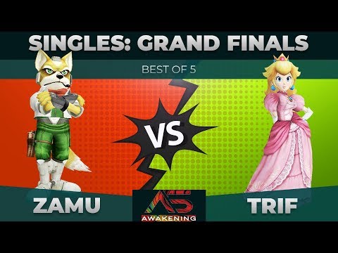 Zamu vs Trif - GRAND FINALS: Melee Singles - Awakening 5 | Fox vs Peach