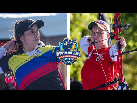 Sara Lopez v Sarah Prieels – compound women quarterfinal | Yankton 2021 World Archery Championships