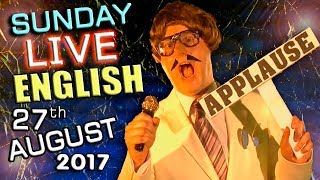 LIVE English Lesson - SUN 27th AUGUST 2017 - Learn to Speak English - irony / idioms / prepositions video