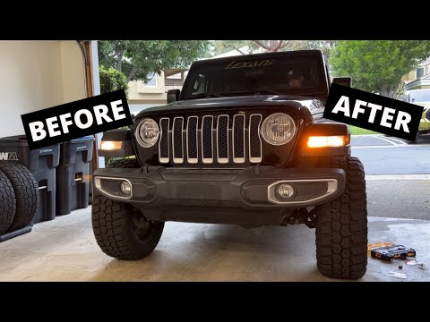 LED DRL + TURN SIGNAL UPGRADE ON MY WRANGLER JL!!