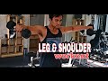 LEGS AND SHOULDER WORKOUT (BODYBUILDER BEGINNERS)
